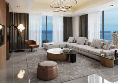 Luxus Apartments, modernes Design, direkt am Meer